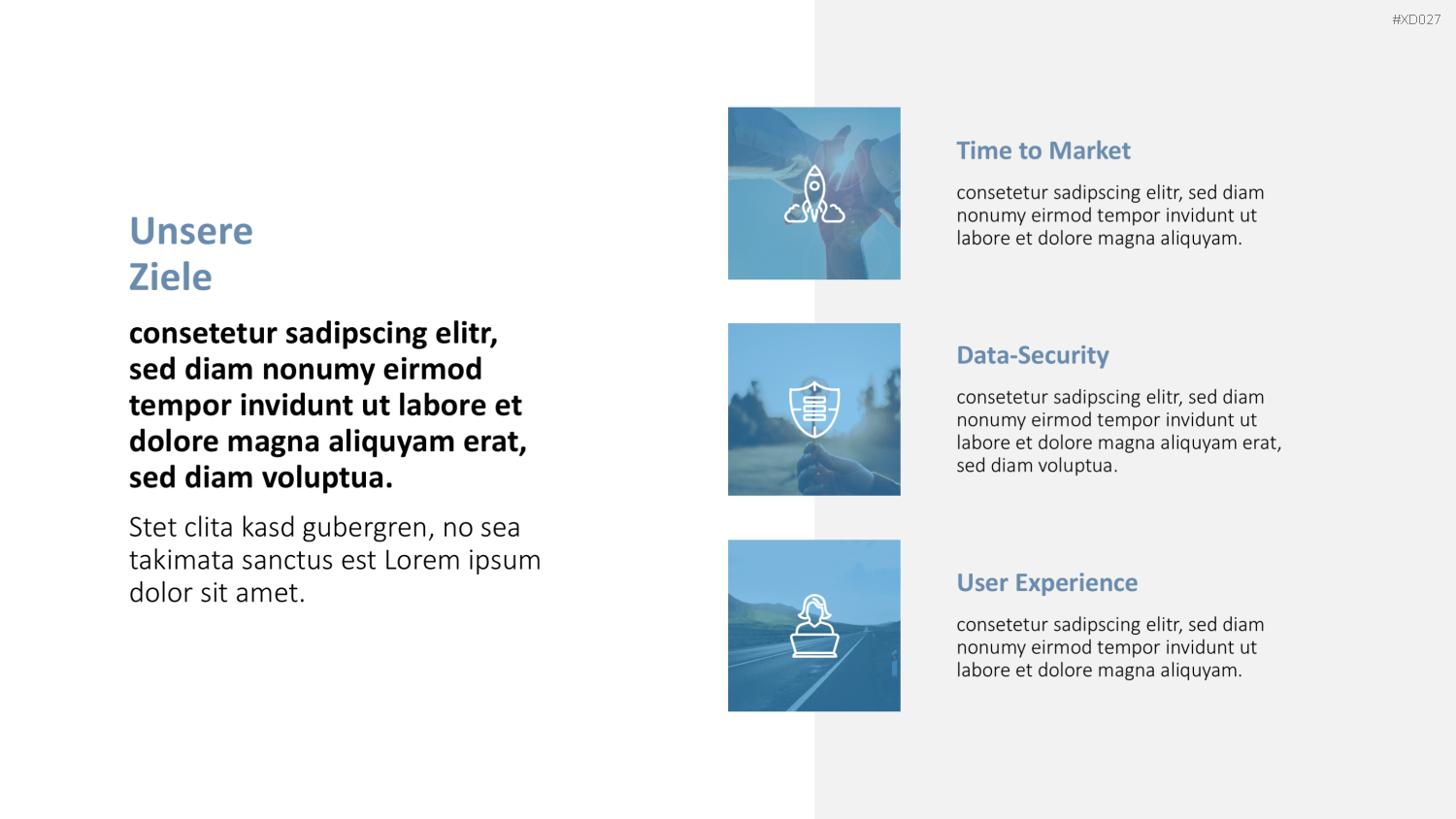 Vision, Mission, Werte-Bundle PowerPoint-Vorlage