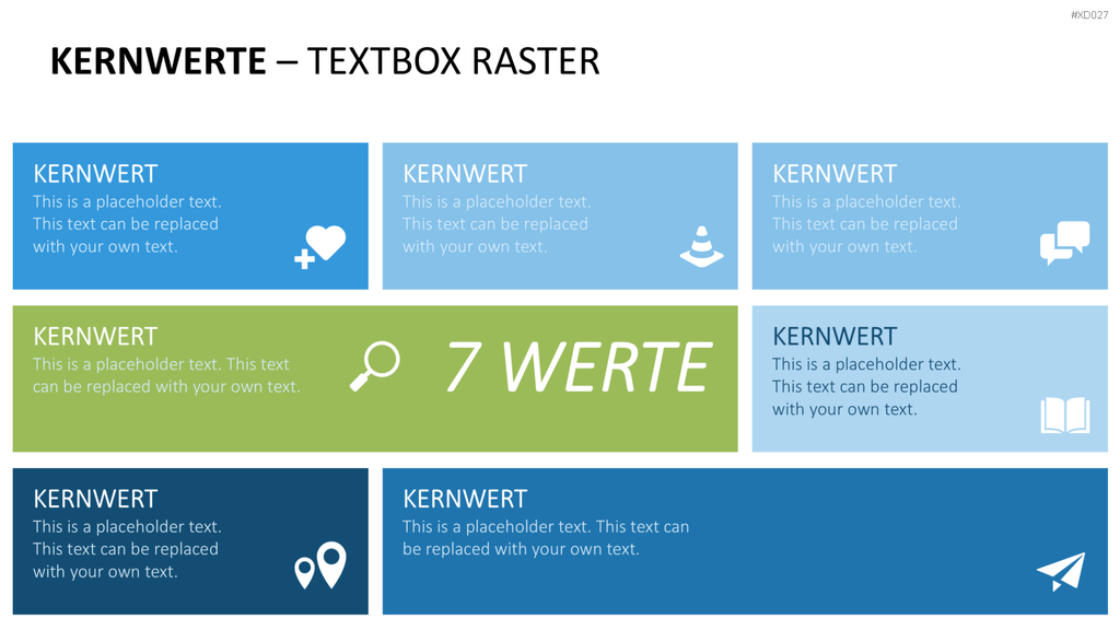 Vision, Mission, Werte-Bundle PowerPoint-Vorlage
