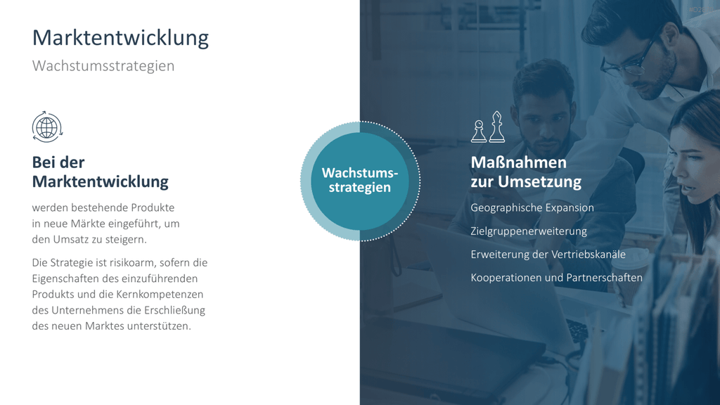 Wachstumsstrategien (Skalierung) PowerPoint-Vorlage