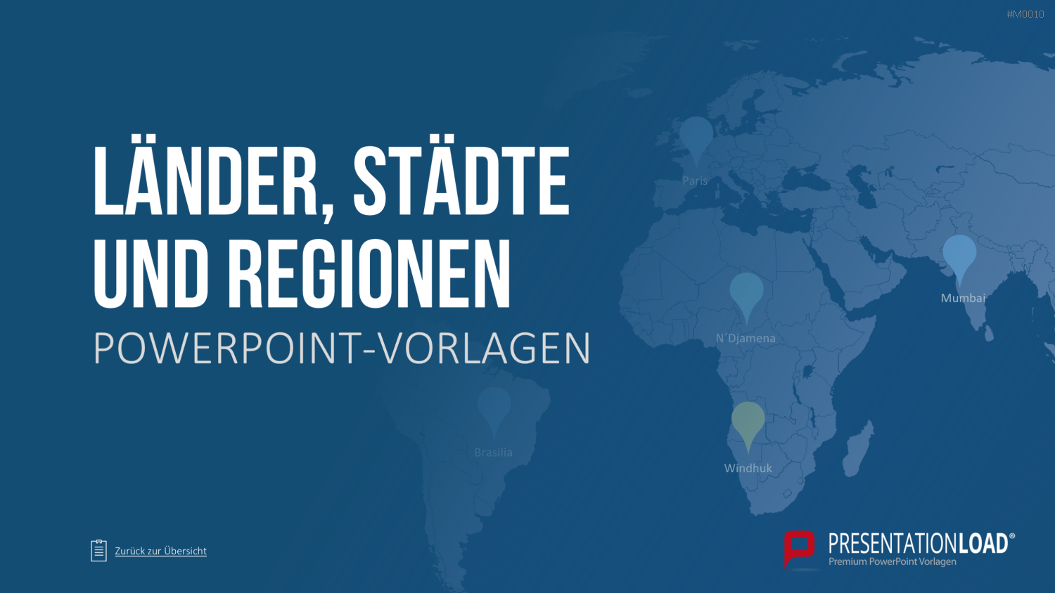 Weltkarte PowerPoint-Vorlage