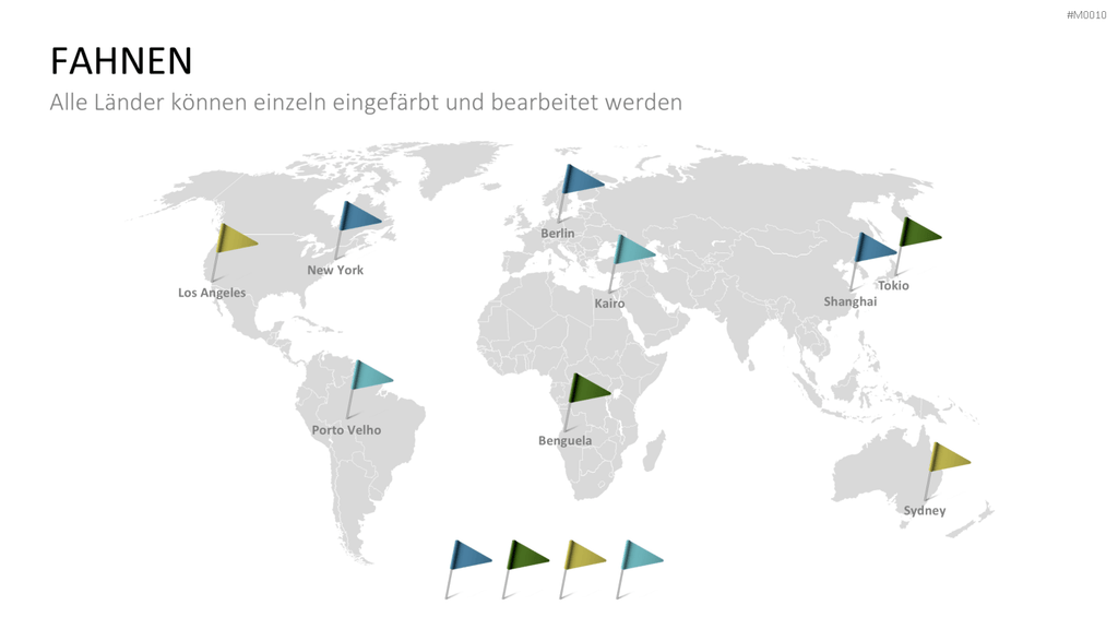 Weltkarte PowerPoint-Vorlage
