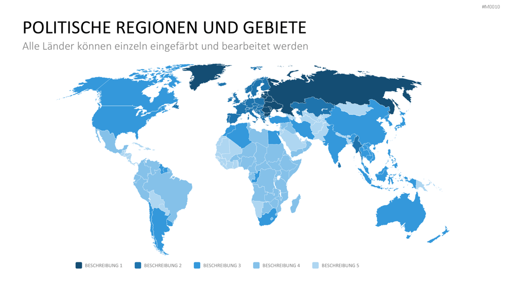 Weltkarte PowerPoint-Vorlage