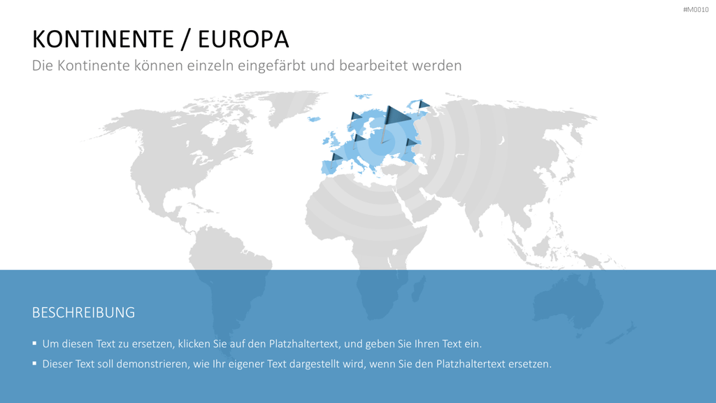 Weltkarte PowerPoint-Vorlage