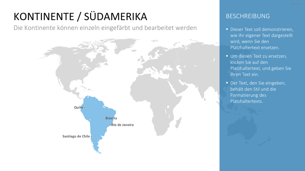 Weltkarte PowerPoint-Vorlage