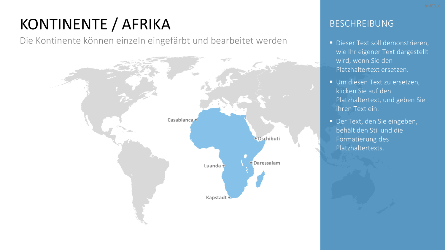 Weltkarte PowerPoint-Vorlage