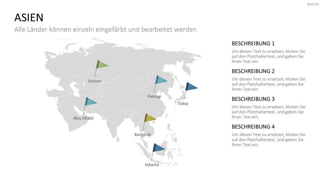 Weltkarte PowerPoint-Vorlage