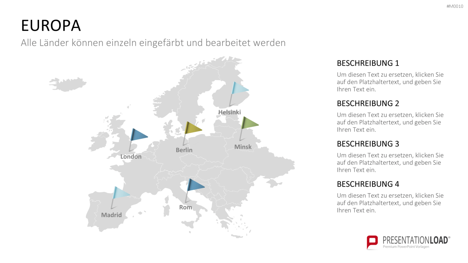 Weltkarte PowerPoint-Vorlage