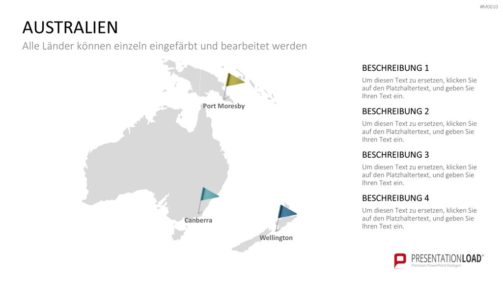 Weltkarte PowerPoint-Vorlage