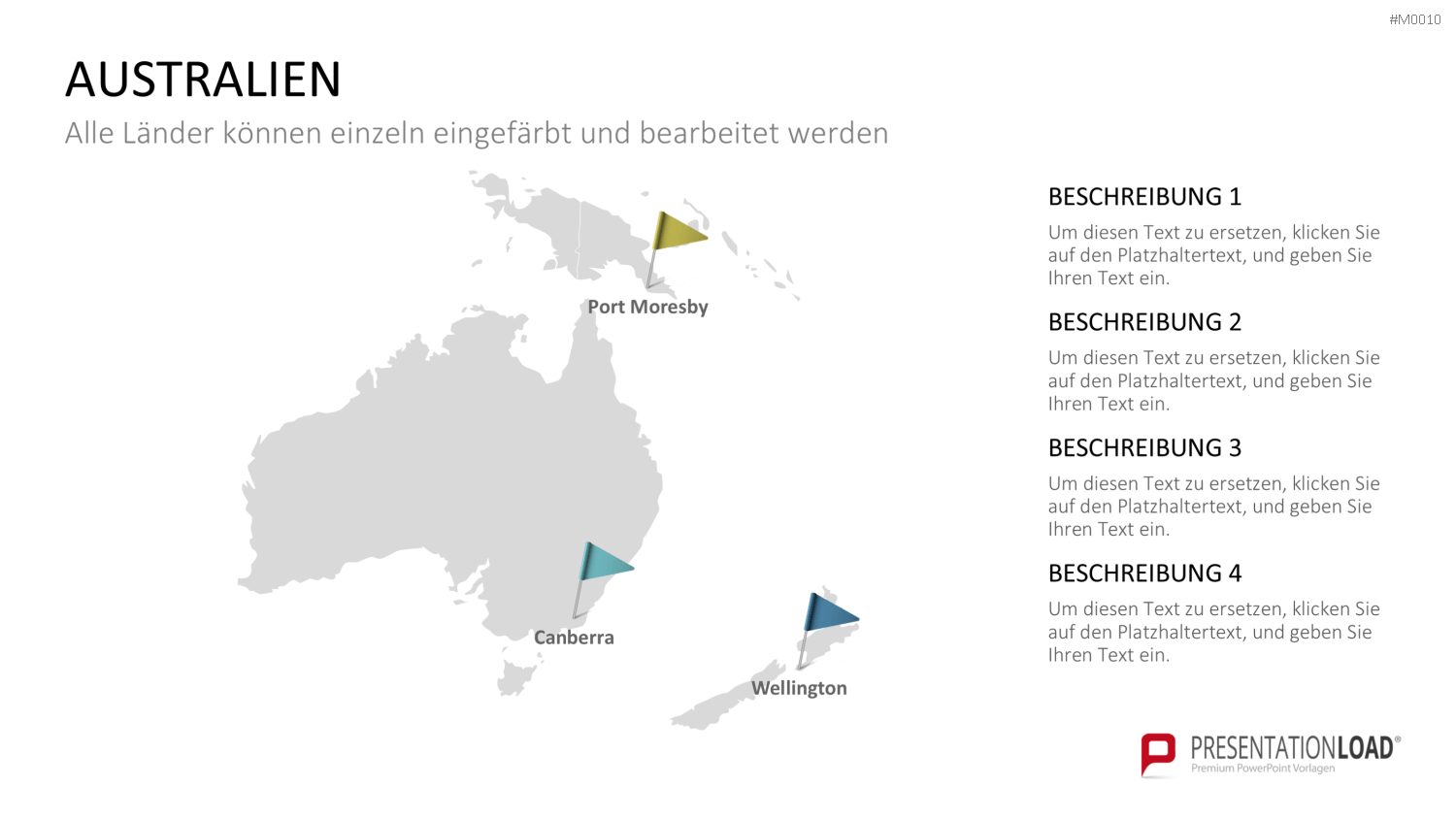 Weltkarte PowerPoint-Vorlage