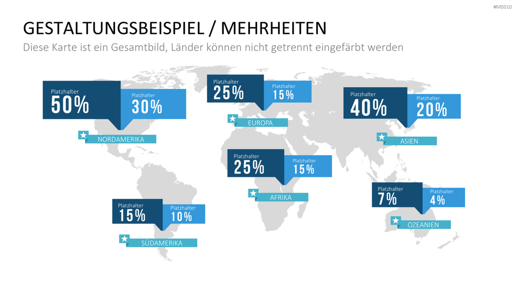 Weltkarte PowerPoint-Vorlage