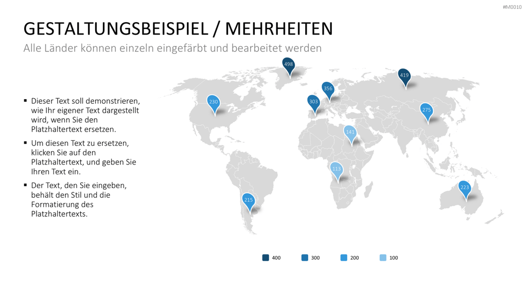 Weltkarte PowerPoint-Vorlage