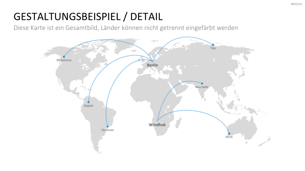 Weltkarte PowerPoint-Vorlage