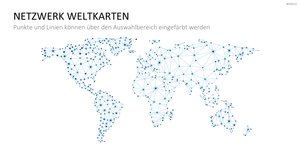 Weltkarte PowerPoint-Vorlage