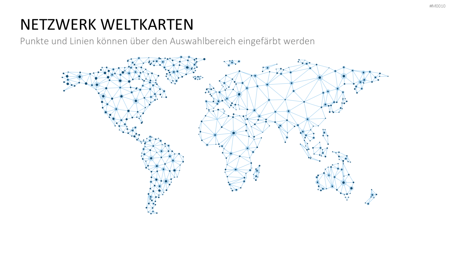 Weltkarte PowerPoint-Vorlage