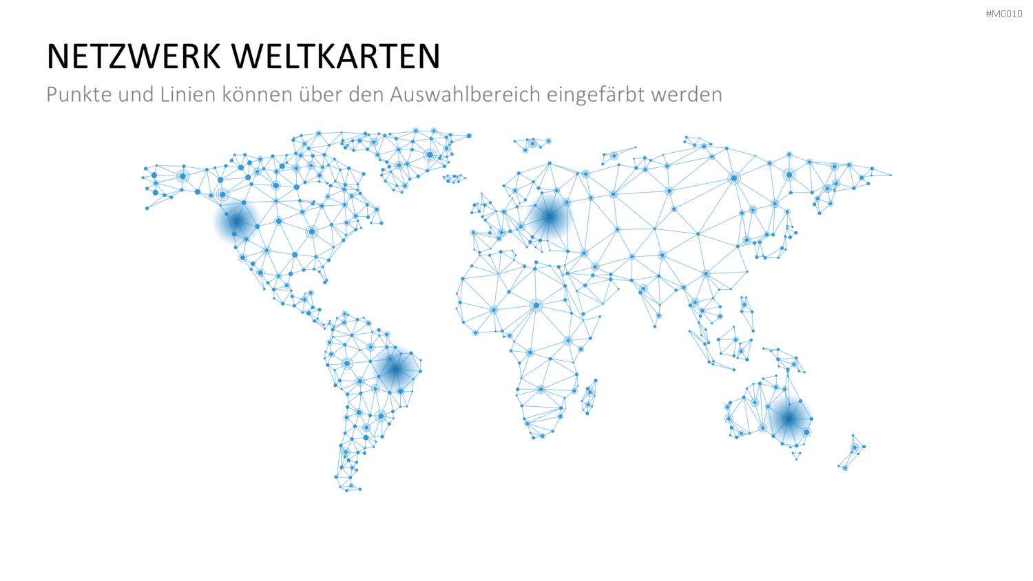 Weltkarte PowerPoint-Vorlage