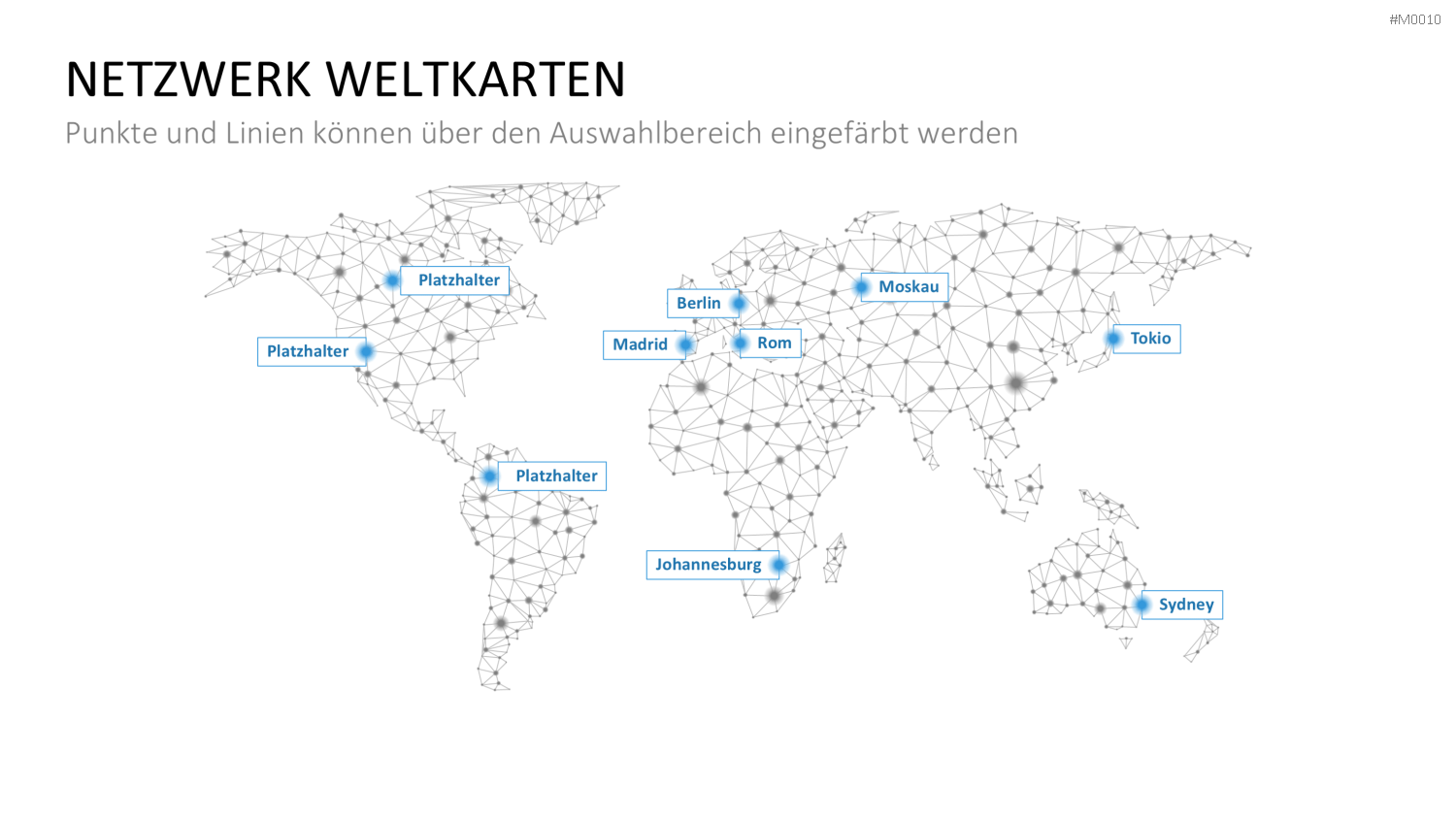Weltkarte PowerPoint-Vorlage