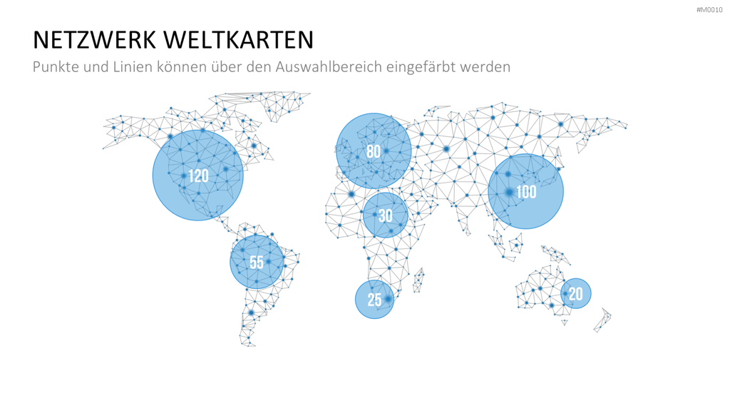 Weltkarte PowerPoint-Vorlage