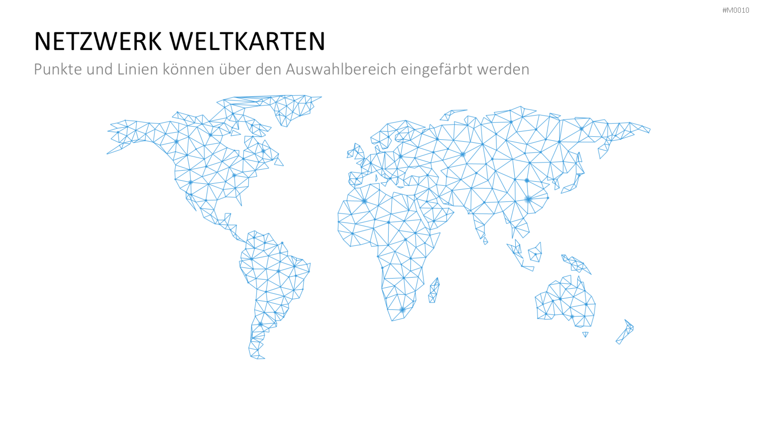 Weltkarte PowerPoint-Vorlage