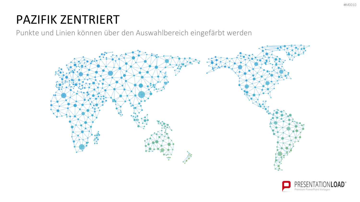 Weltkarte PowerPoint-Vorlage