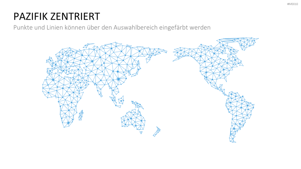 Weltkarte PowerPoint-Vorlage