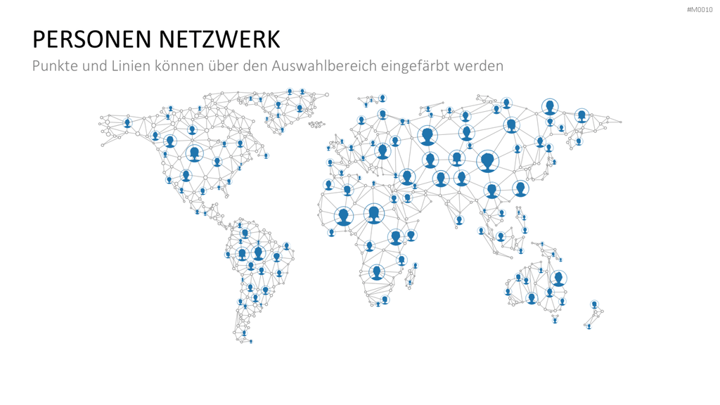 Weltkarte PowerPoint-Vorlage