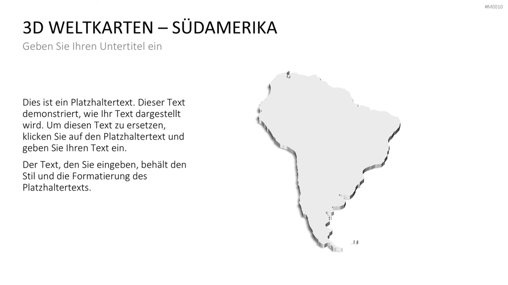 Weltkarte PowerPoint-Vorlage