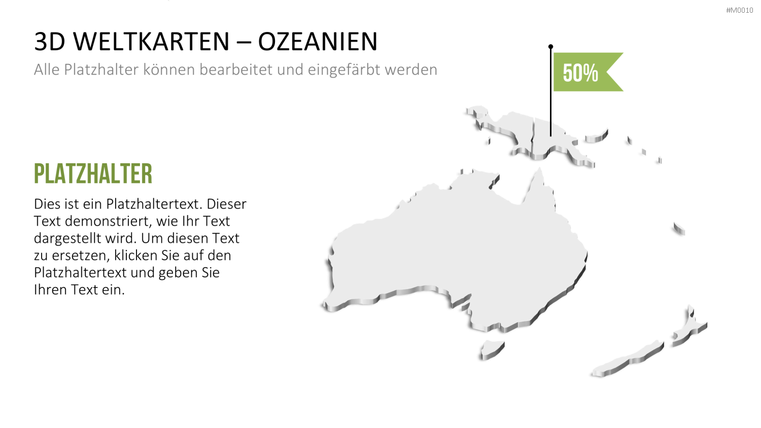 Weltkarte PowerPoint-Vorlage