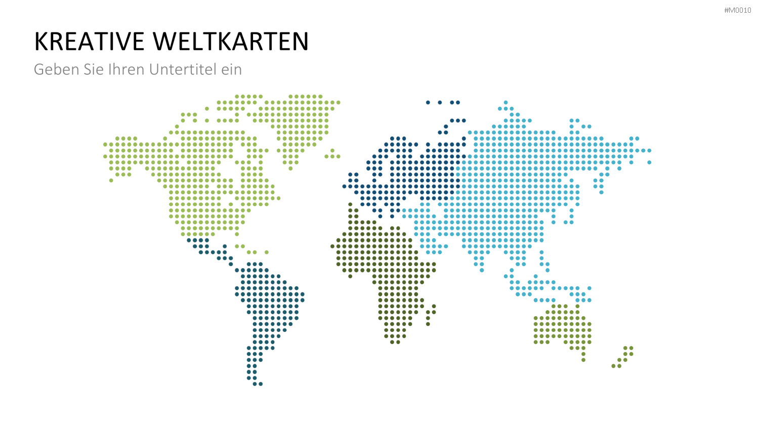 Weltkarte PowerPoint-Vorlage