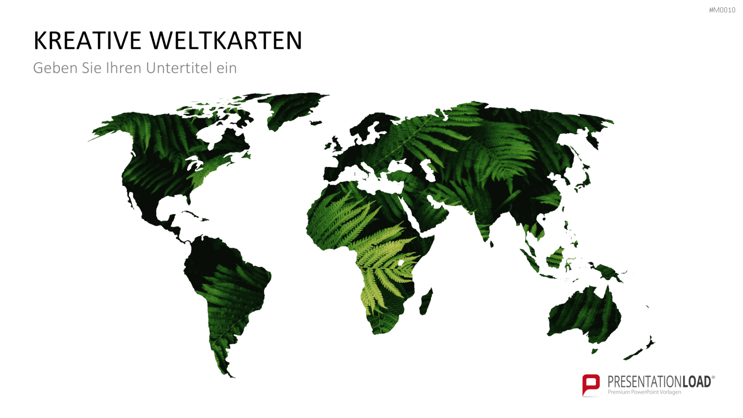 Weltkarte PowerPoint-Vorlage