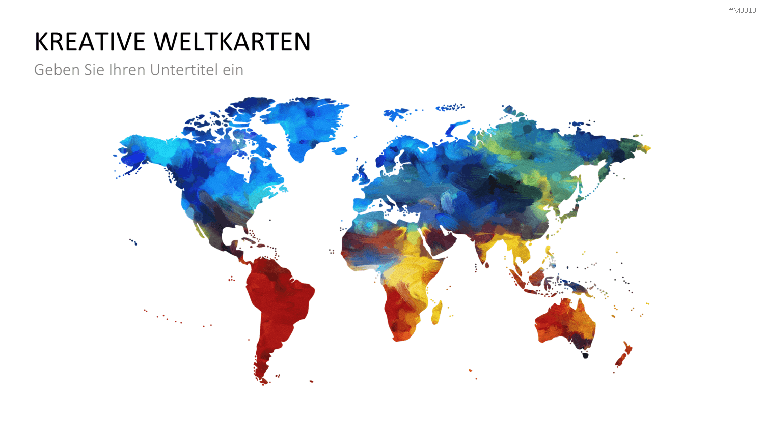 Weltkarte PowerPoint-Vorlage