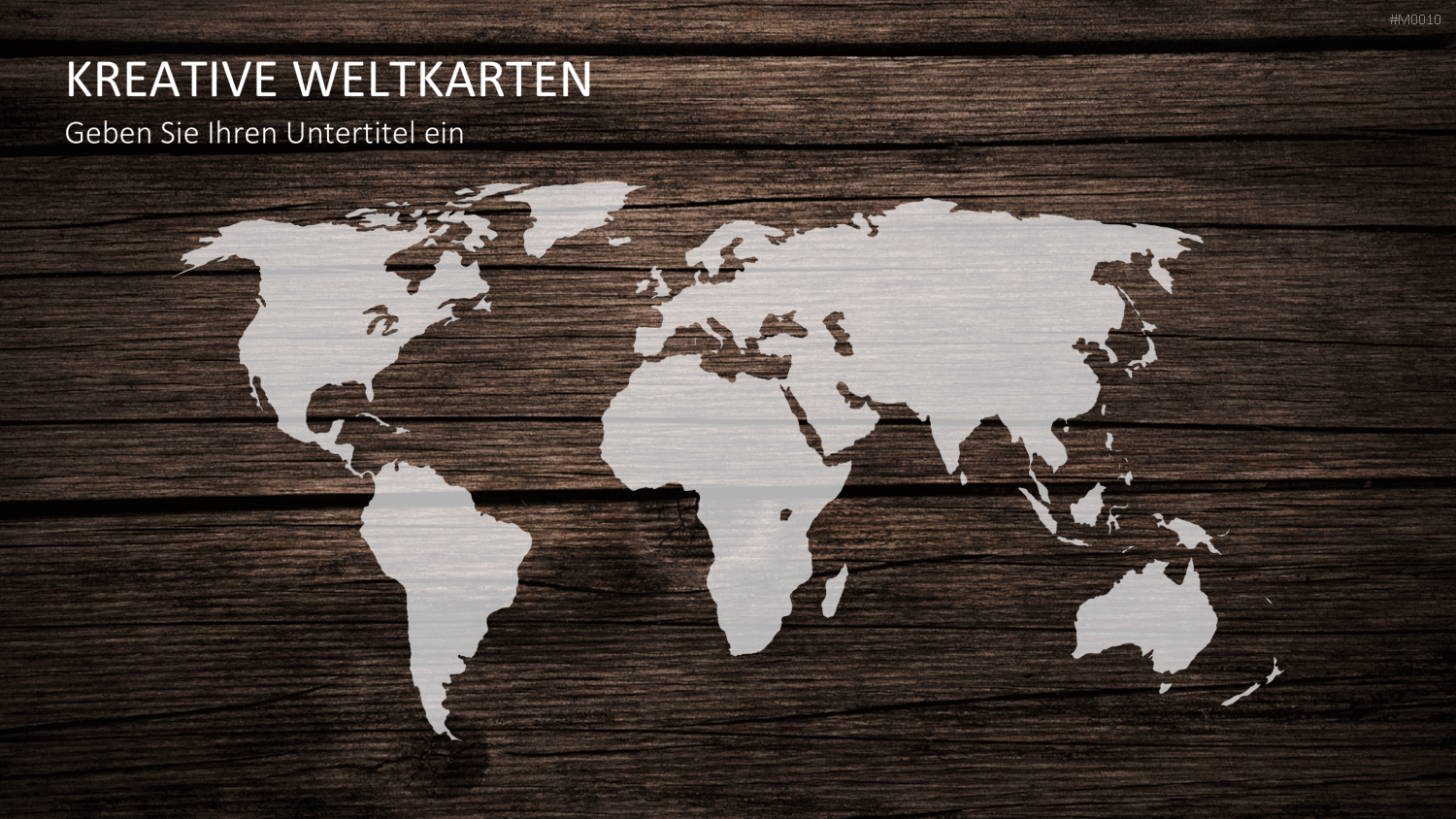 Weltkarte PowerPoint-Vorlage