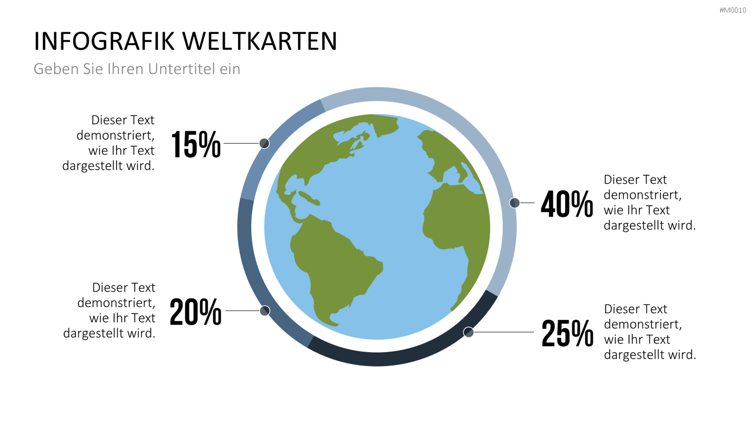 Weltkarte PowerPoint-Vorlage