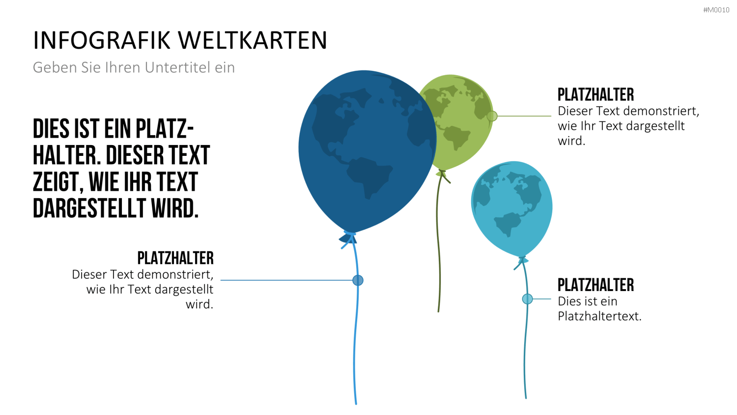 Weltkarte PowerPoint-Vorlage
