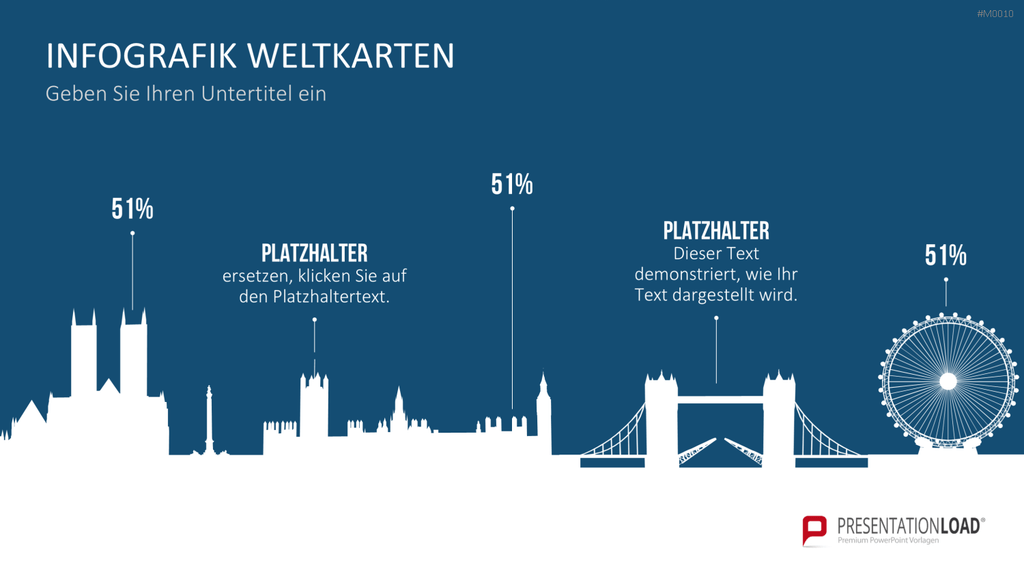 Weltkarte PowerPoint-Vorlage
