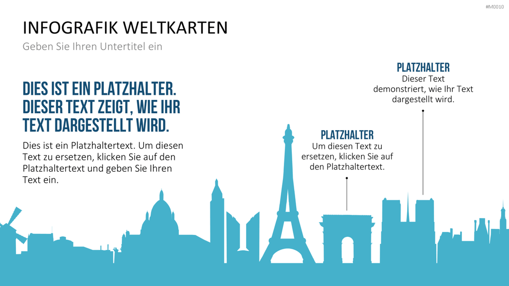 Weltkarte PowerPoint-Vorlage