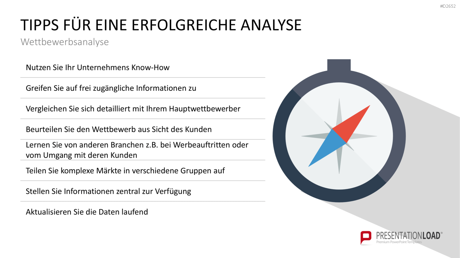 Wettbewerbsanalyse PowerPoint-Vorlage