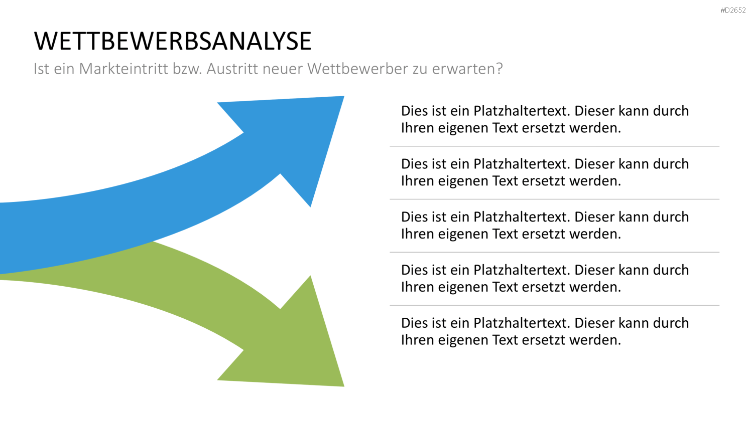 Wettbewerbsanalyse PowerPoint-Vorlage