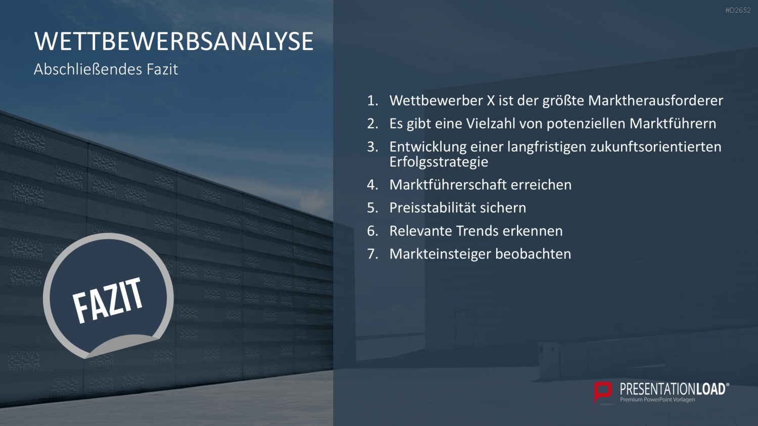 Wettbewerbsanalyse PowerPoint-Vorlage