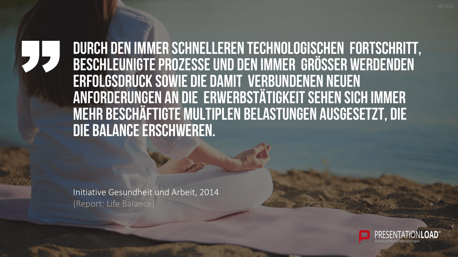 Work-Life-Balance PowerPoint-Vorlage