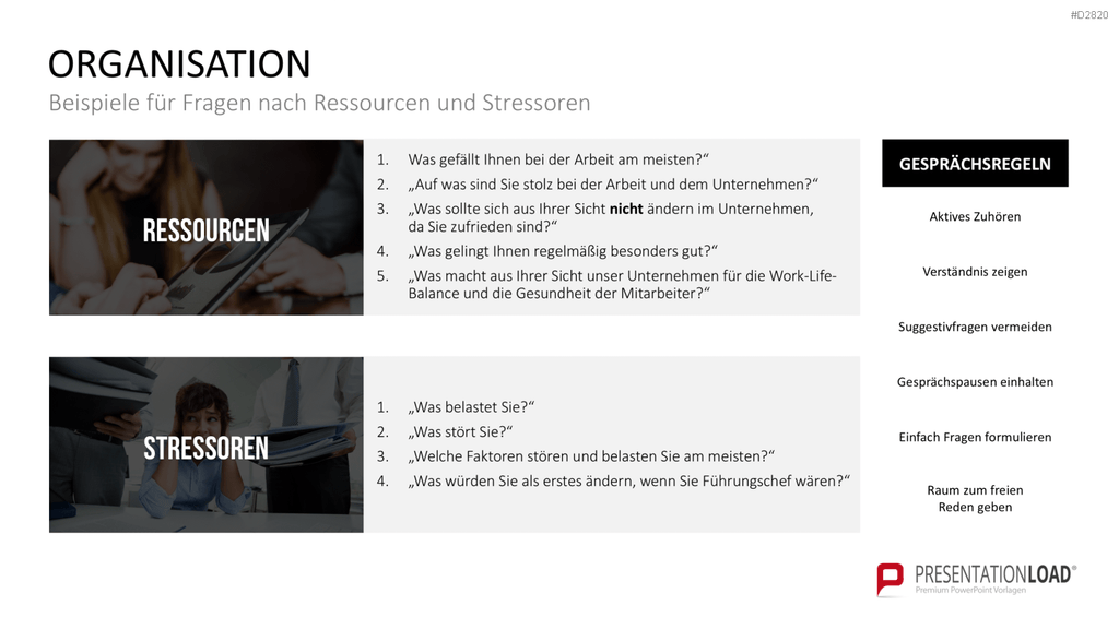 Work-Life-Balance PowerPoint-Vorlage