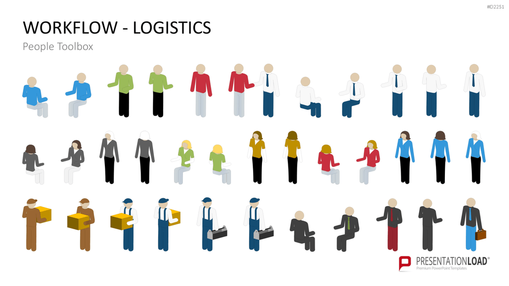 Workflow - Logistik PowerPoint-Vorlage