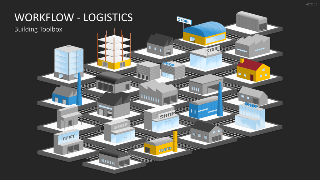 Workflow - Logistik PowerPoint-Vorlage