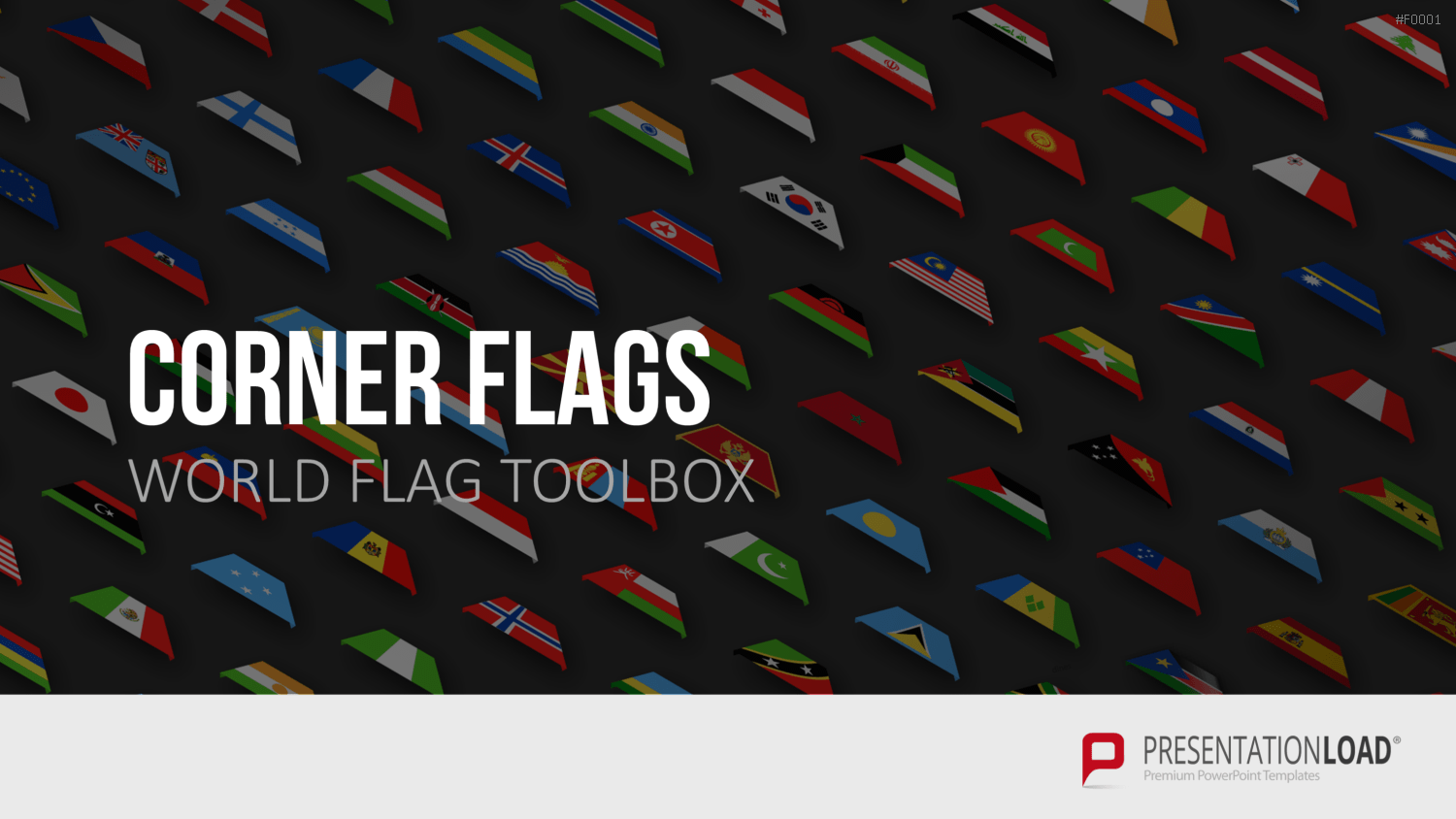 Länder-Flaggen Toolbox PowerPoint-Vorlage