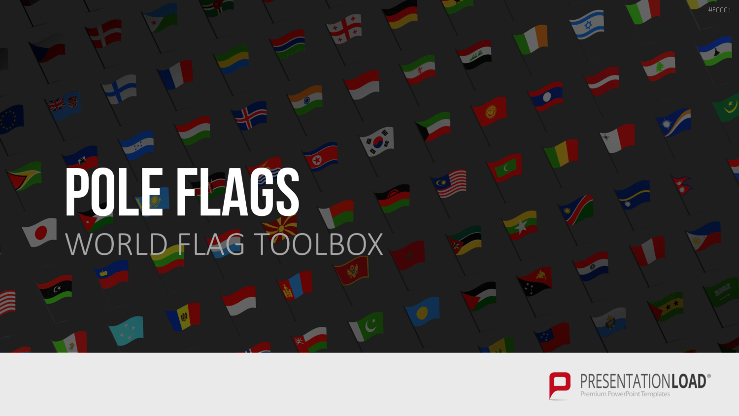 Länder-Flaggen Toolbox PowerPoint-Vorlage