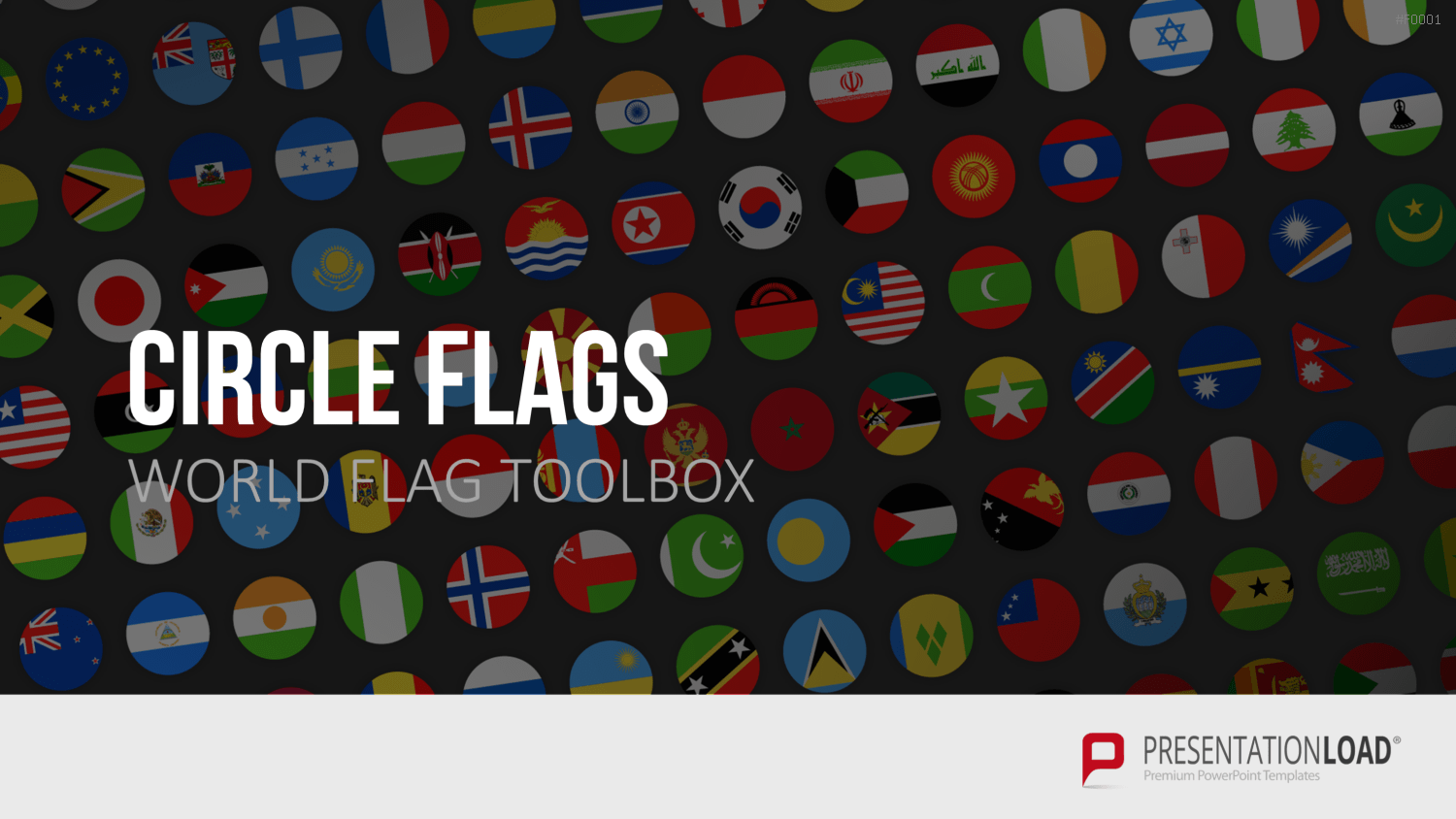 Länder-Flaggen Toolbox PowerPoint-Vorlage
