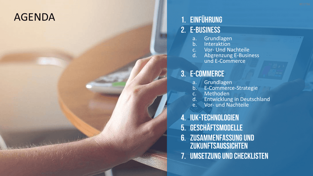 E-Business & E-Commerce PowerPoint-Vorlage