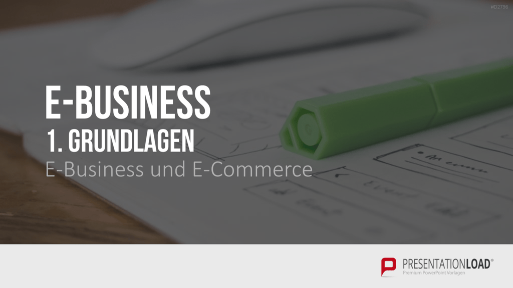 E-Business & E-Commerce PowerPoint-Vorlage