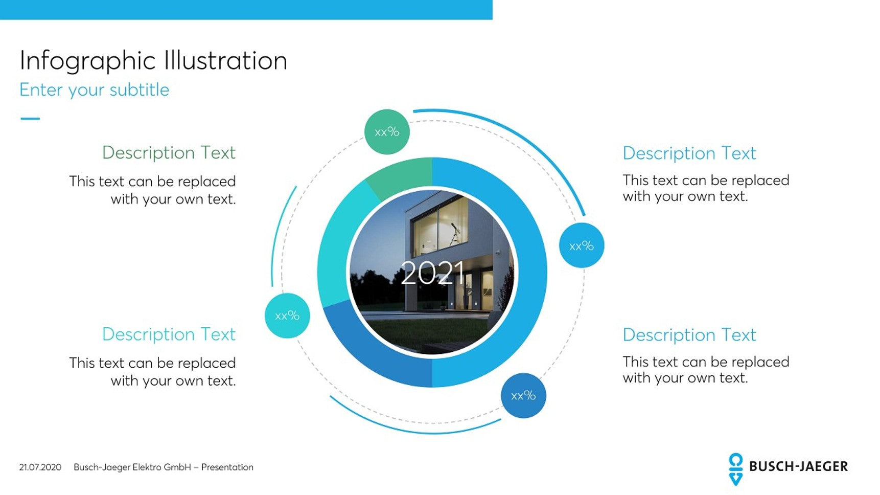 Infografik moderne Business-Präsentation PowerPoint